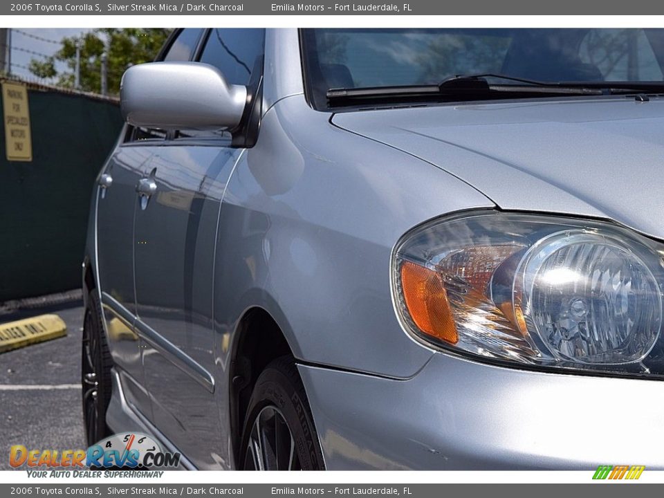 2006 Toyota Corolla S Silver Streak Mica / Dark Charcoal Photo #12