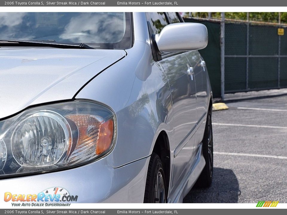 2006 Toyota Corolla S Silver Streak Mica / Dark Charcoal Photo #13