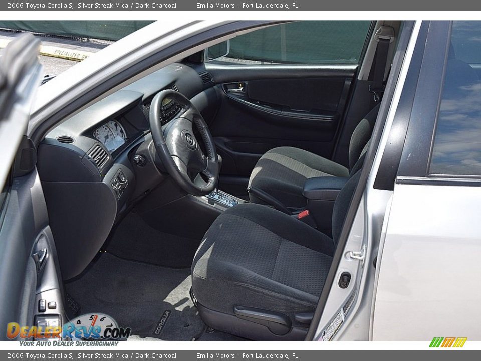2006 Toyota Corolla S Silver Streak Mica / Dark Charcoal Photo #14