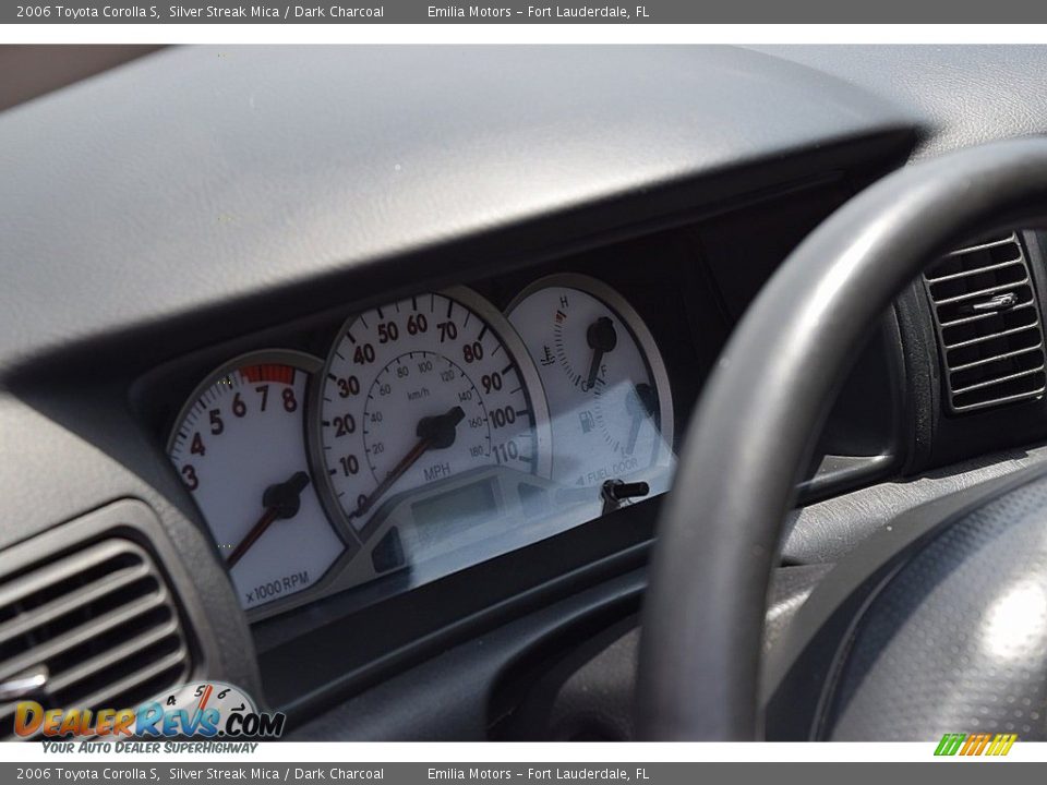 2006 Toyota Corolla S Silver Streak Mica / Dark Charcoal Photo #23