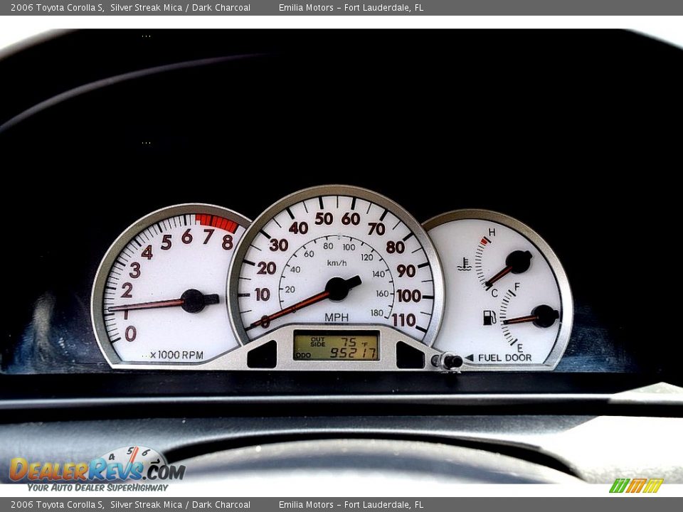 2006 Toyota Corolla S Silver Streak Mica / Dark Charcoal Photo #26