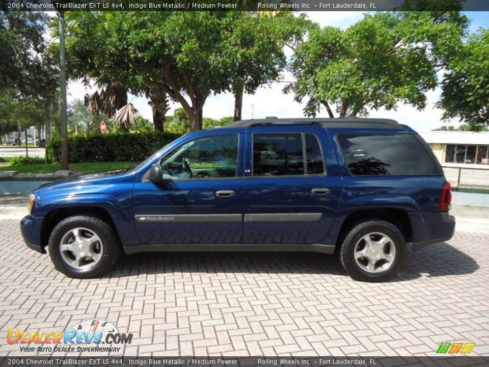 2004 Chevrolet TrailBlazer EXT LS 4x4 Indigo Blue Metallic / Medium Pewter Photo #7