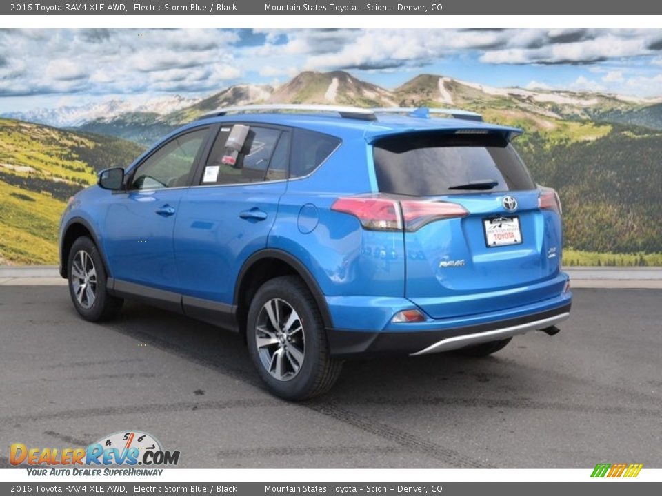 2016 Toyota RAV4 XLE AWD Electric Storm Blue / Black Photo #3