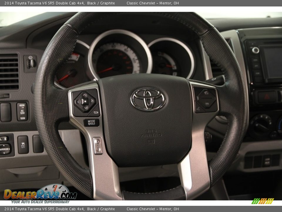 2014 Toyota Tacoma V6 SR5 Double Cab 4x4 Black / Graphite Photo #7