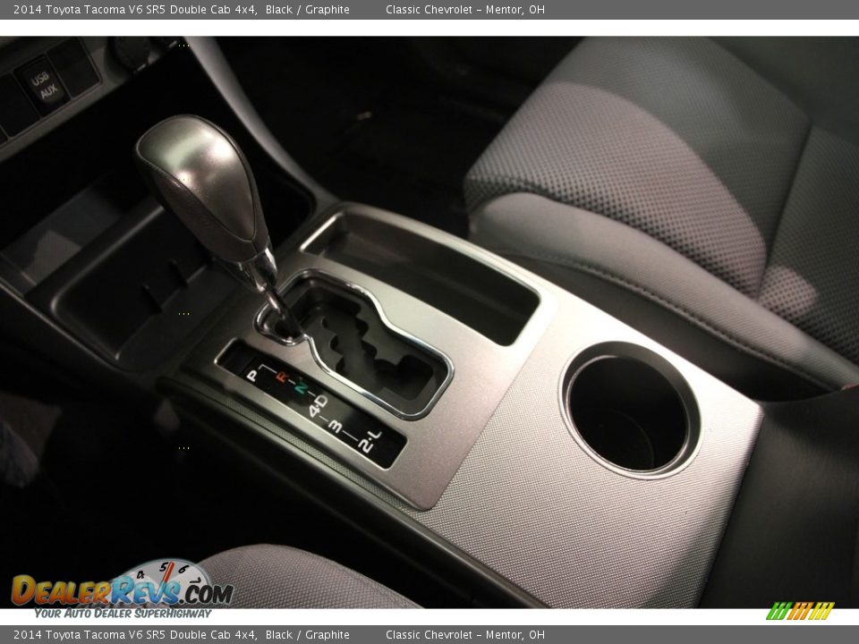 2014 Toyota Tacoma V6 SR5 Double Cab 4x4 Black / Graphite Photo #13