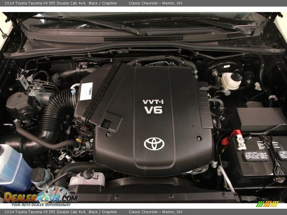 2014 Toyota Tacoma V6 SR5 Double Cab 4x4 Black / Graphite Photo #17