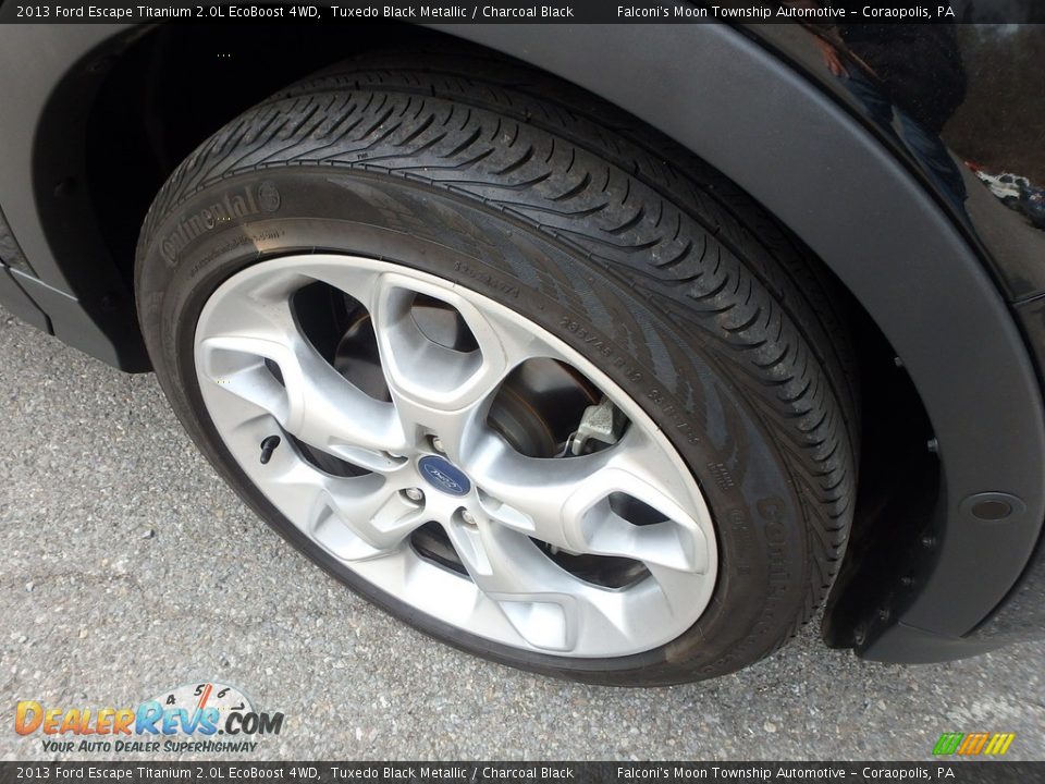 2013 Ford Escape Titanium 2.0L EcoBoost 4WD Tuxedo Black Metallic / Charcoal Black Photo #9
