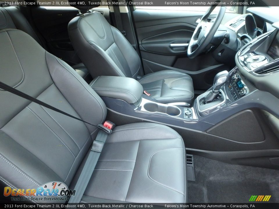 2013 Ford Escape Titanium 2.0L EcoBoost 4WD Tuxedo Black Metallic / Charcoal Black Photo #10