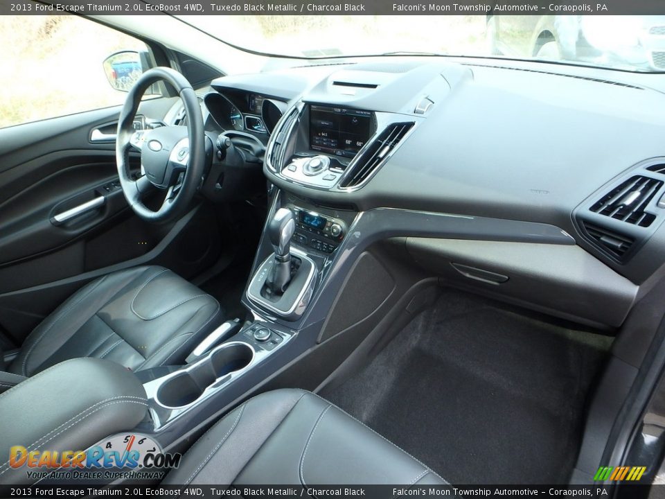 2013 Ford Escape Titanium 2.0L EcoBoost 4WD Tuxedo Black Metallic / Charcoal Black Photo #11