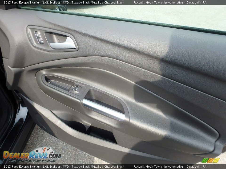2013 Ford Escape Titanium 2.0L EcoBoost 4WD Tuxedo Black Metallic / Charcoal Black Photo #12