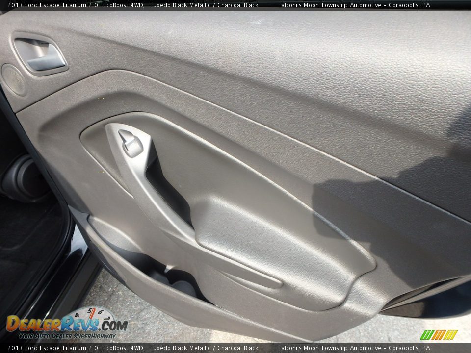 2013 Ford Escape Titanium 2.0L EcoBoost 4WD Tuxedo Black Metallic / Charcoal Black Photo #14