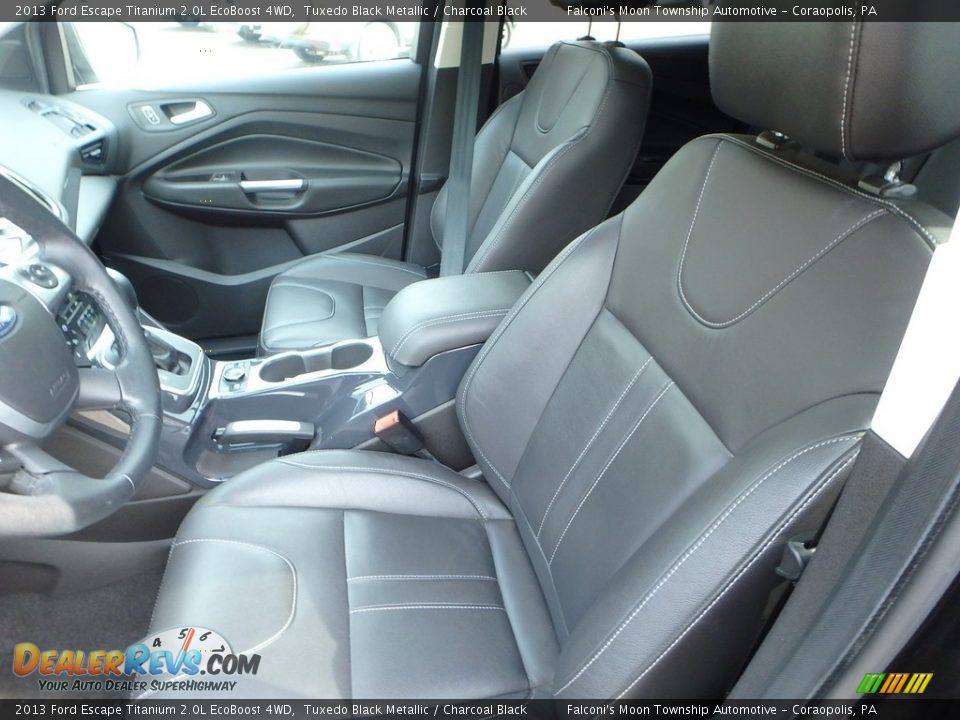 2013 Ford Escape Titanium 2.0L EcoBoost 4WD Tuxedo Black Metallic / Charcoal Black Photo #15