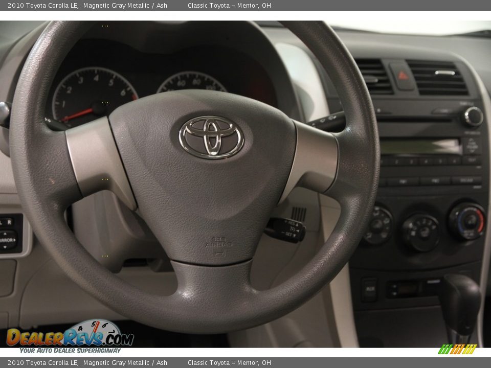 2010 Toyota Corolla LE Magnetic Gray Metallic / Ash Photo #6