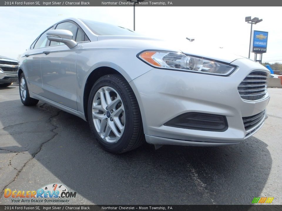 2014 Ford Fusion SE Ingot Silver / Charcoal Black Photo #11