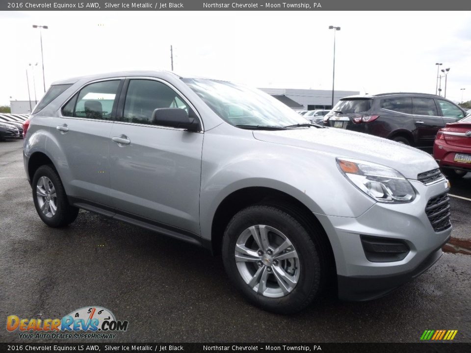 2016 Chevrolet Equinox LS AWD Silver Ice Metallic / Jet Black Photo #3