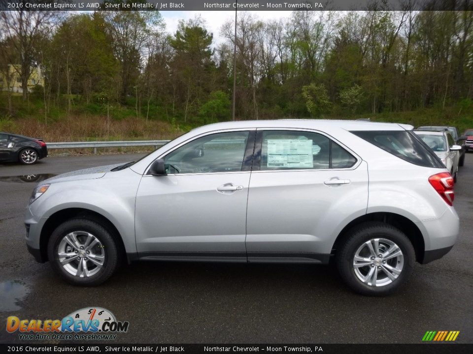 2016 Chevrolet Equinox LS AWD Silver Ice Metallic / Jet Black Photo #10