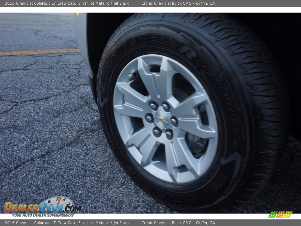 2016 Chevrolet Colorado LT Crew Cab Silver Ice Metallic / Jet Black Photo #11