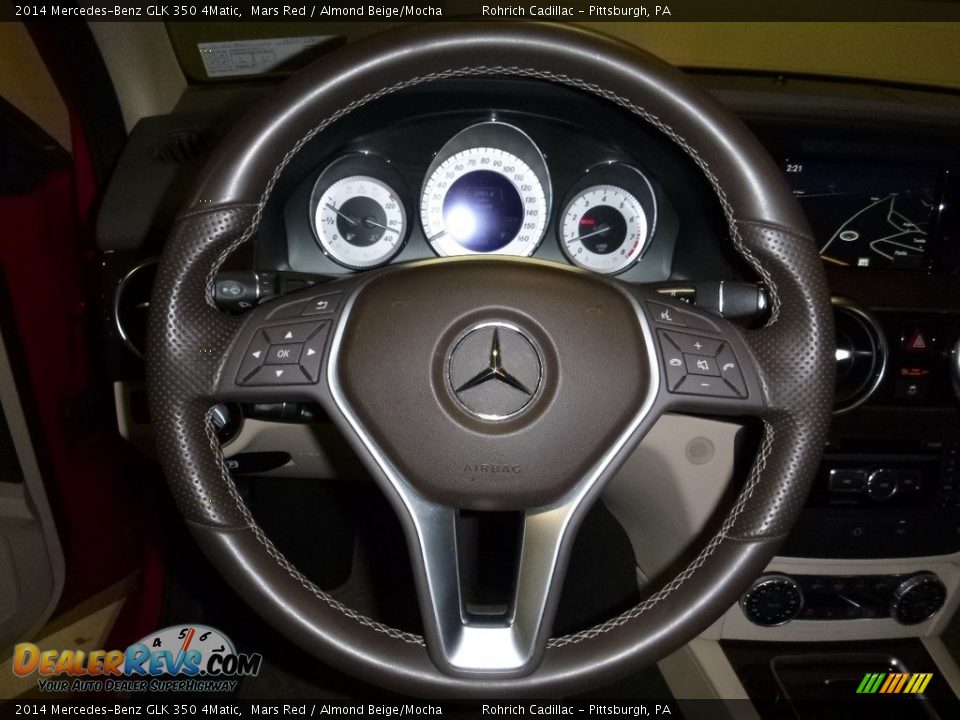 2014 Mercedes-Benz GLK 350 4Matic Mars Red / Almond Beige/Mocha Photo #20