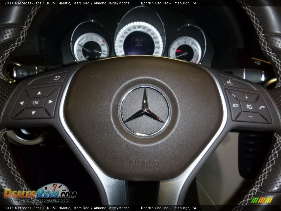 2014 Mercedes-Benz GLK 350 4Matic Mars Red / Almond Beige/Mocha Photo #21