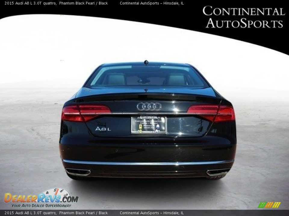 2015 Audi A8 L 3.0T quattro Phantom Black Pearl / Black Photo #5