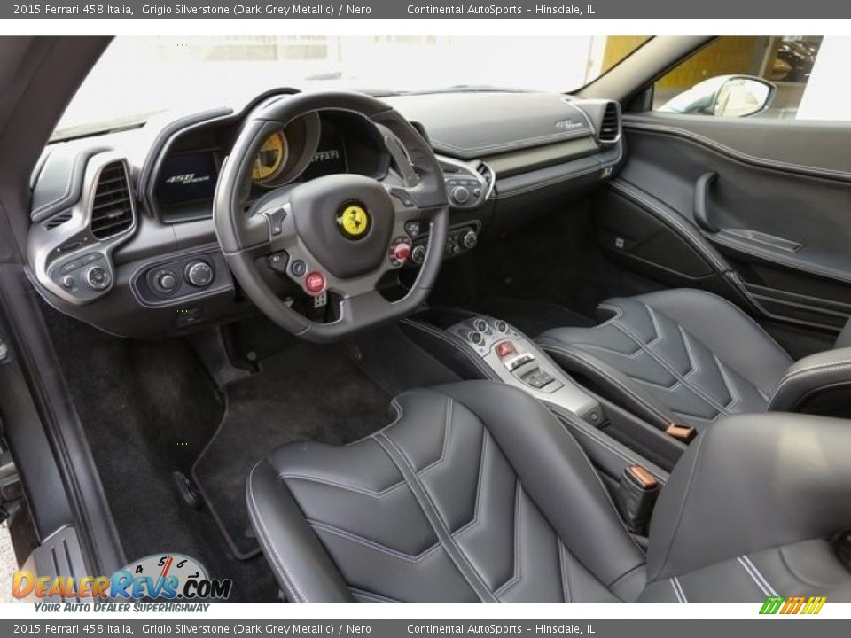 Nero Interior - 2015 Ferrari 458 Italia Photo #15