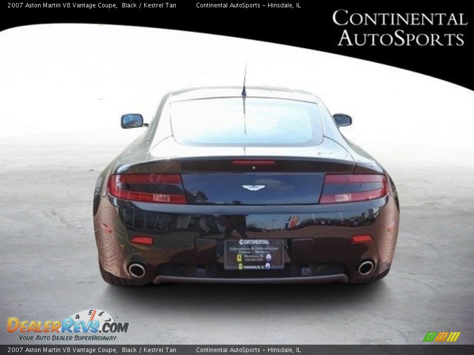 2007 Aston Martin V8 Vantage Coupe Black / Kestrel Tan Photo #5