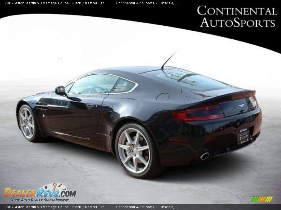 2007 Aston Martin V8 Vantage Coupe Black / Kestrel Tan Photo #6