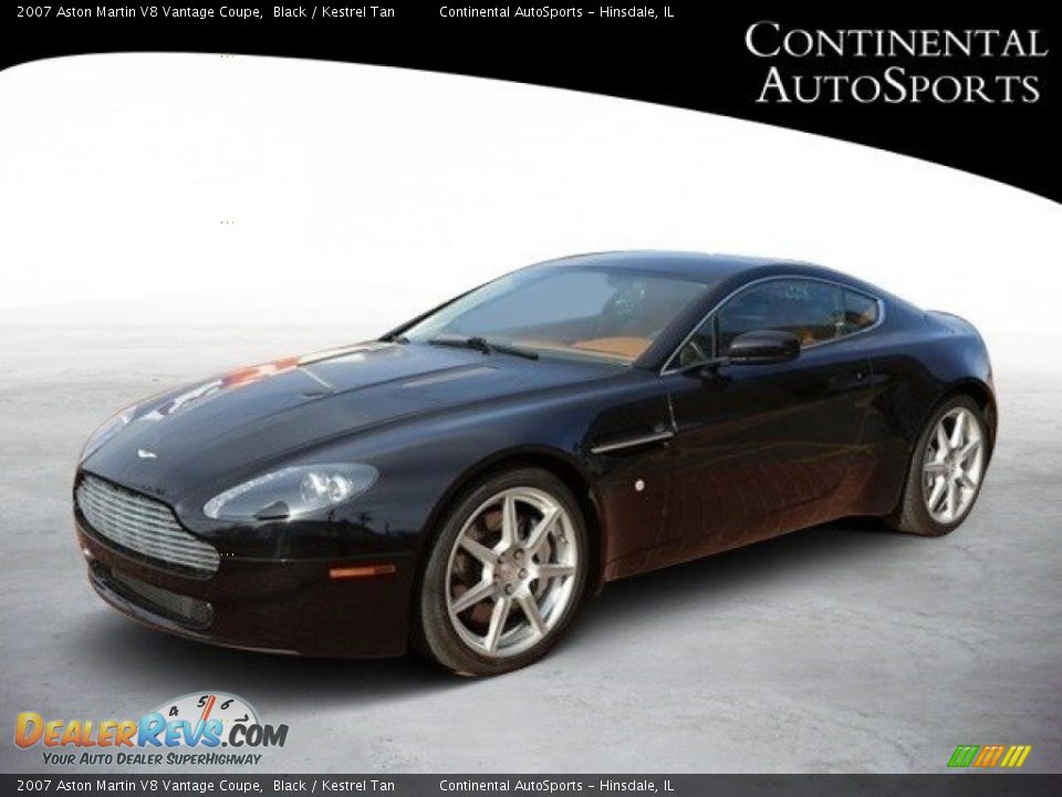 2007 Aston Martin V8 Vantage Coupe Black / Kestrel Tan Photo #8