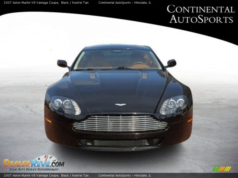 2007 Aston Martin V8 Vantage Coupe Black / Kestrel Tan Photo #9