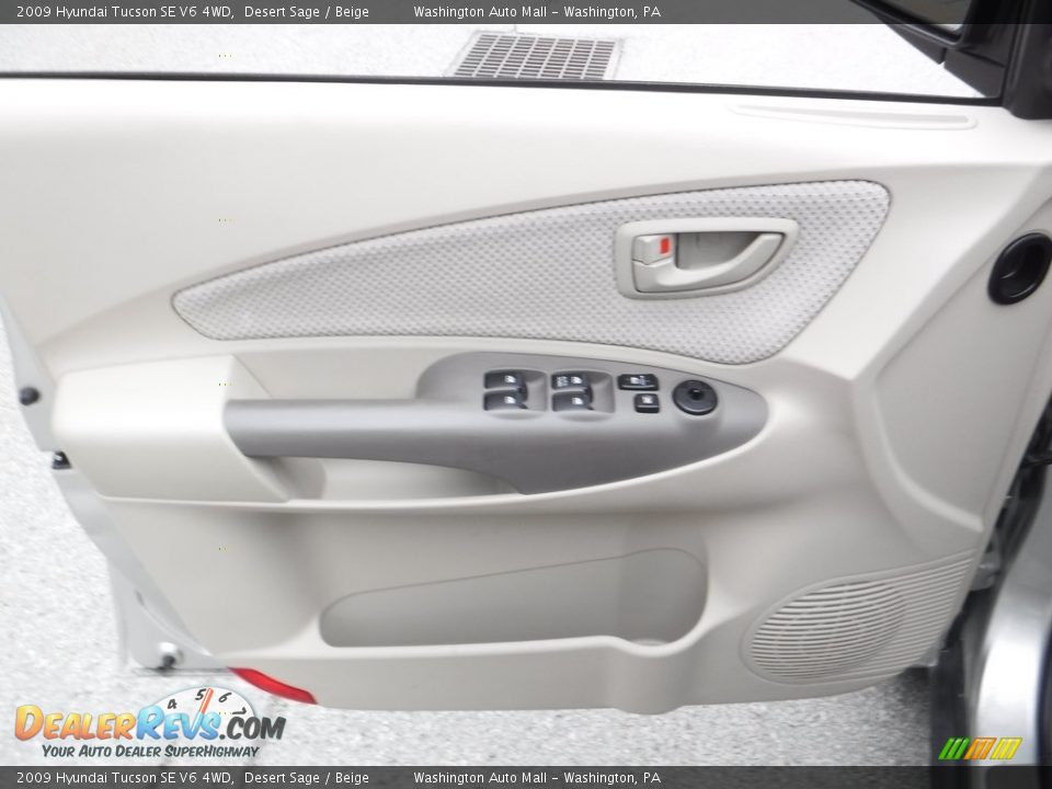 2009 Hyundai Tucson SE V6 4WD Desert Sage / Beige Photo #15