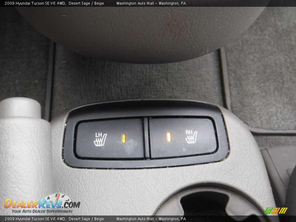 2009 Hyundai Tucson SE V6 4WD Desert Sage / Beige Photo #16