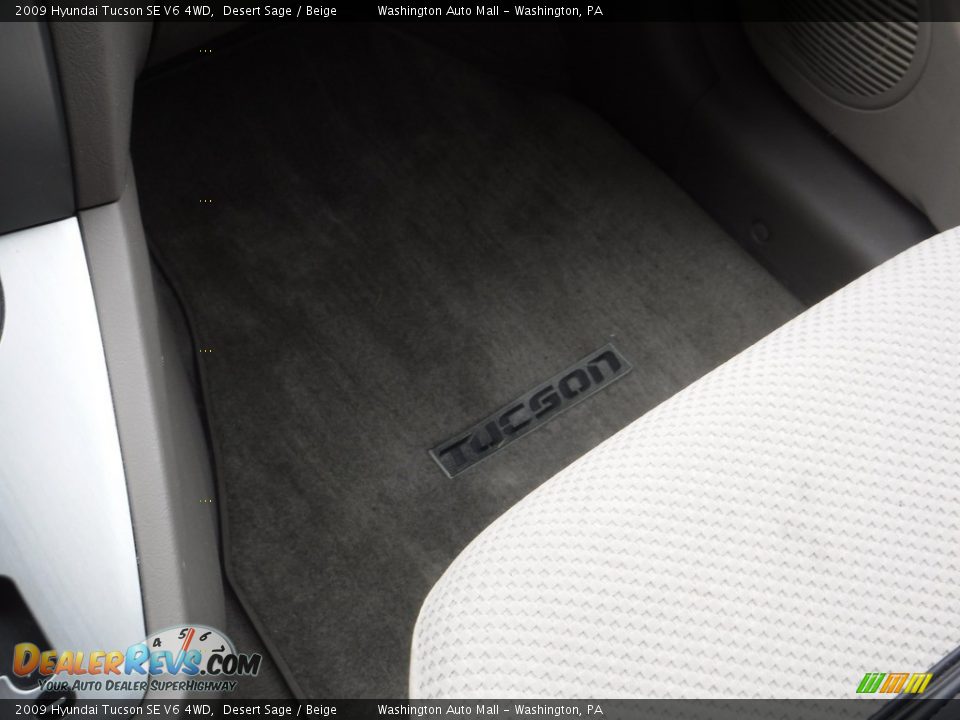 2009 Hyundai Tucson SE V6 4WD Desert Sage / Beige Photo #20