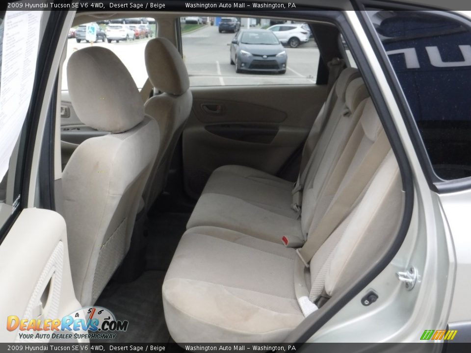 2009 Hyundai Tucson SE V6 4WD Desert Sage / Beige Photo #21