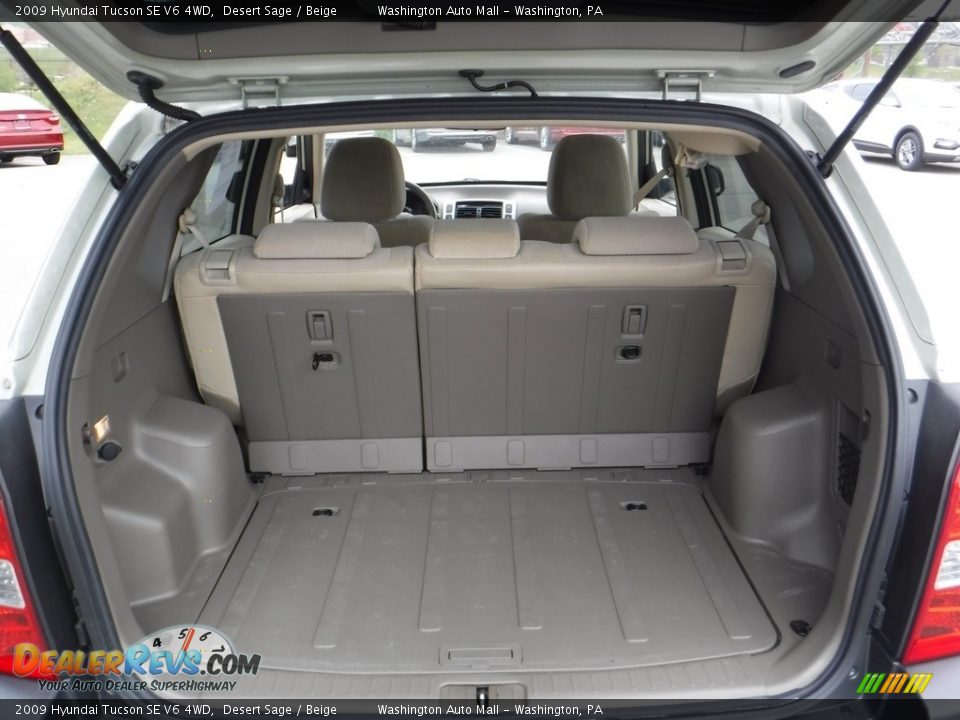 2009 Hyundai Tucson SE V6 4WD Desert Sage / Beige Photo #22