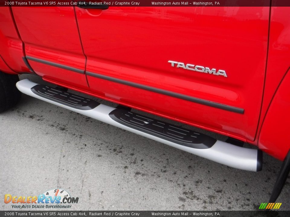 2008 Toyota Tacoma V6 SR5 Access Cab 4x4 Radiant Red / Graphite Gray Photo #4