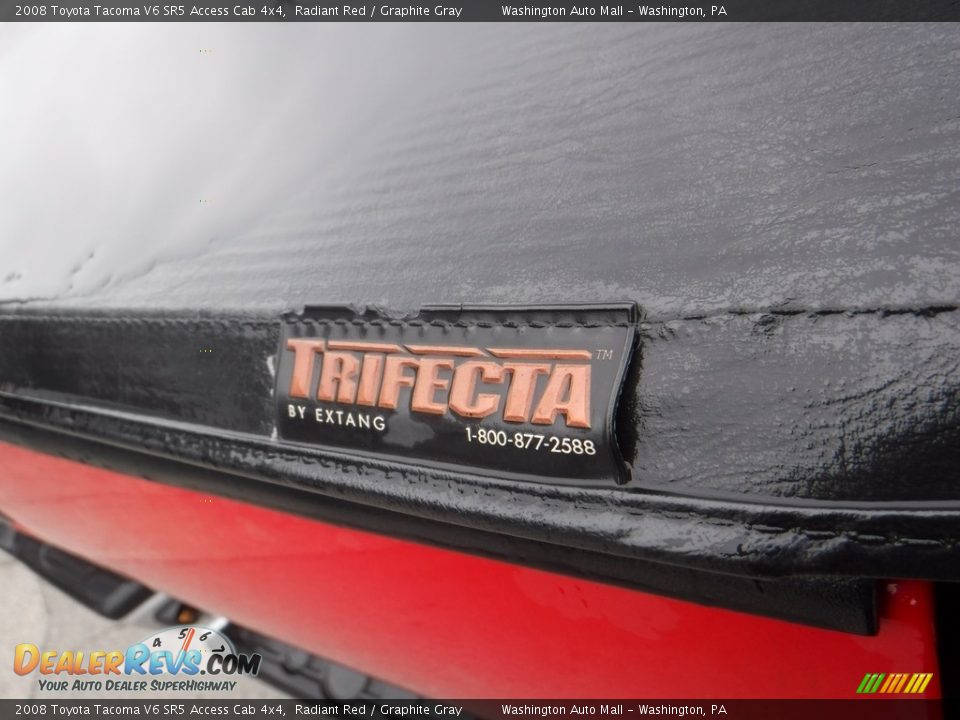 2008 Toyota Tacoma V6 SR5 Access Cab 4x4 Radiant Red / Graphite Gray Photo #12