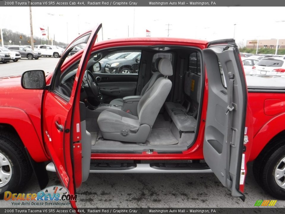 2008 Toyota Tacoma V6 SR5 Access Cab 4x4 Radiant Red / Graphite Gray Photo #13