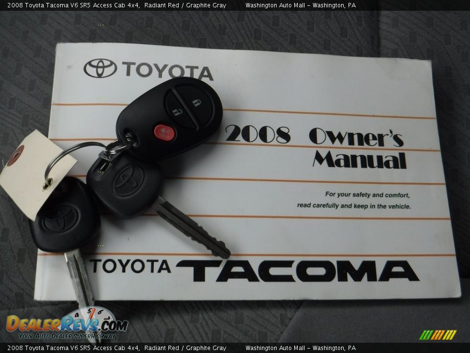2008 Toyota Tacoma V6 SR5 Access Cab 4x4 Radiant Red / Graphite Gray Photo #23