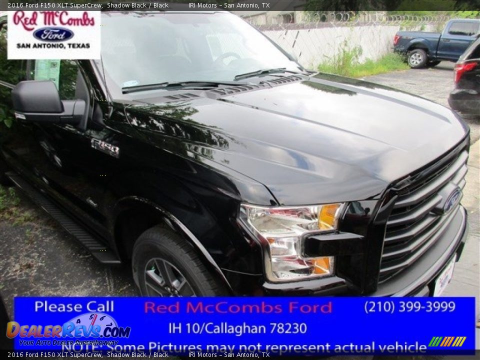 2016 Ford F150 XLT SuperCrew Shadow Black / Black Photo #1