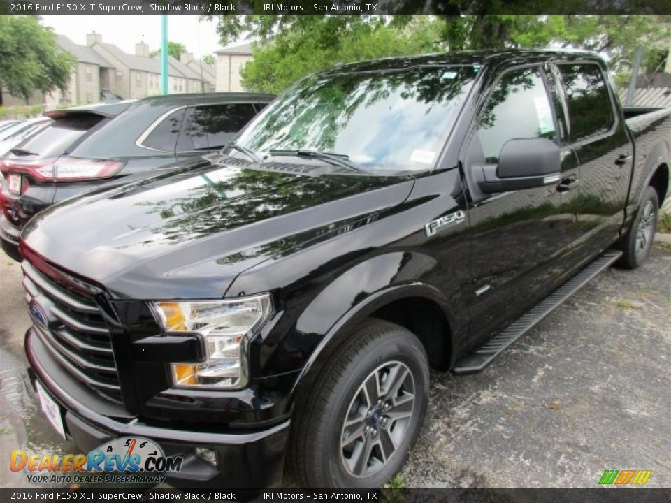 2016 Ford F150 XLT SuperCrew Shadow Black / Black Photo #2
