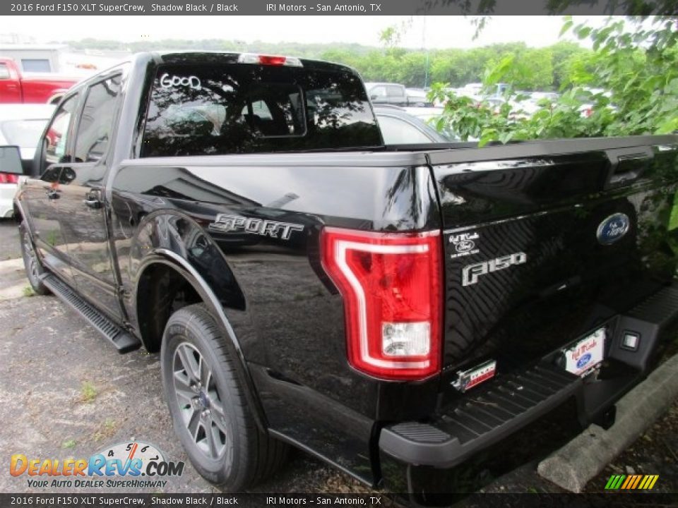 2016 Ford F150 XLT SuperCrew Shadow Black / Black Photo #6