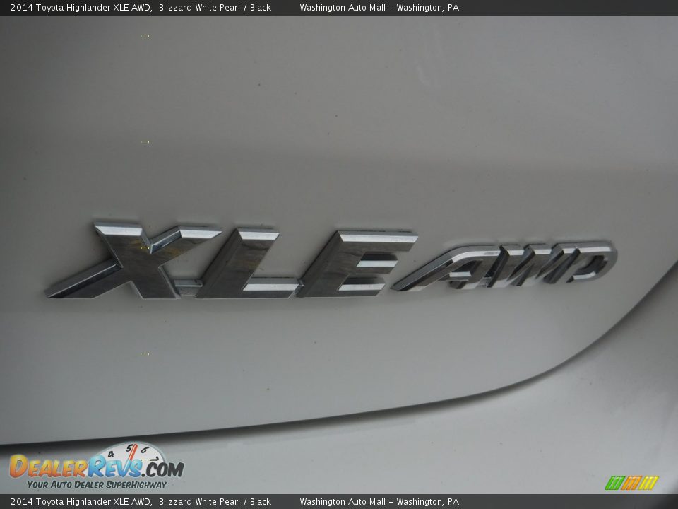 2014 Toyota Highlander XLE AWD Blizzard White Pearl / Black Photo #10