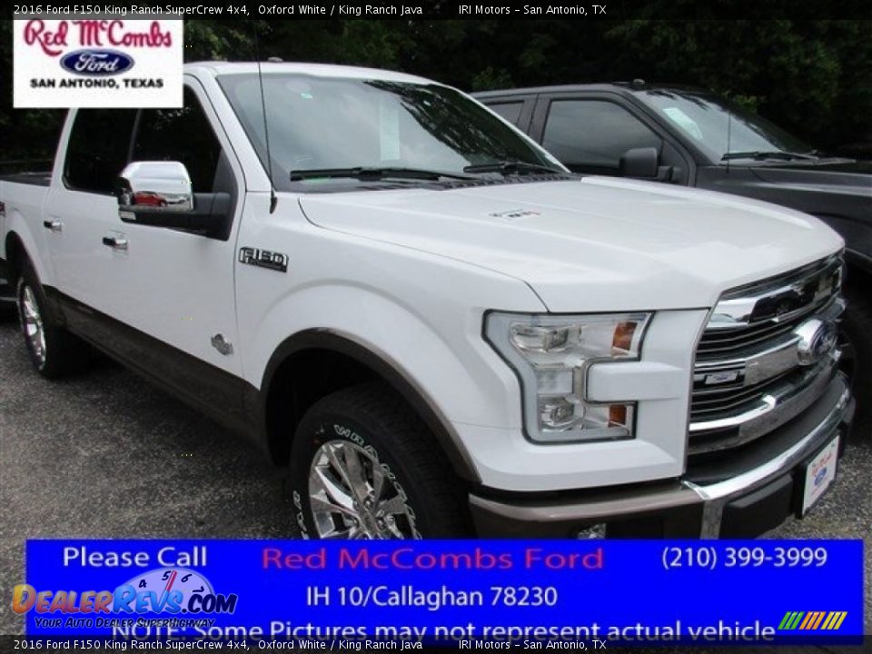 2016 Ford F150 King Ranch SuperCrew 4x4 Oxford White / King Ranch Java Photo #1