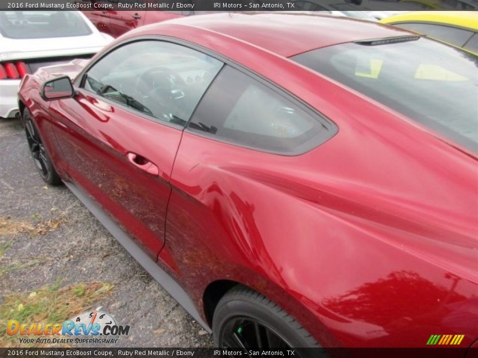 2016 Ford Mustang EcoBoost Coupe Ruby Red Metallic / Ebony Photo #4