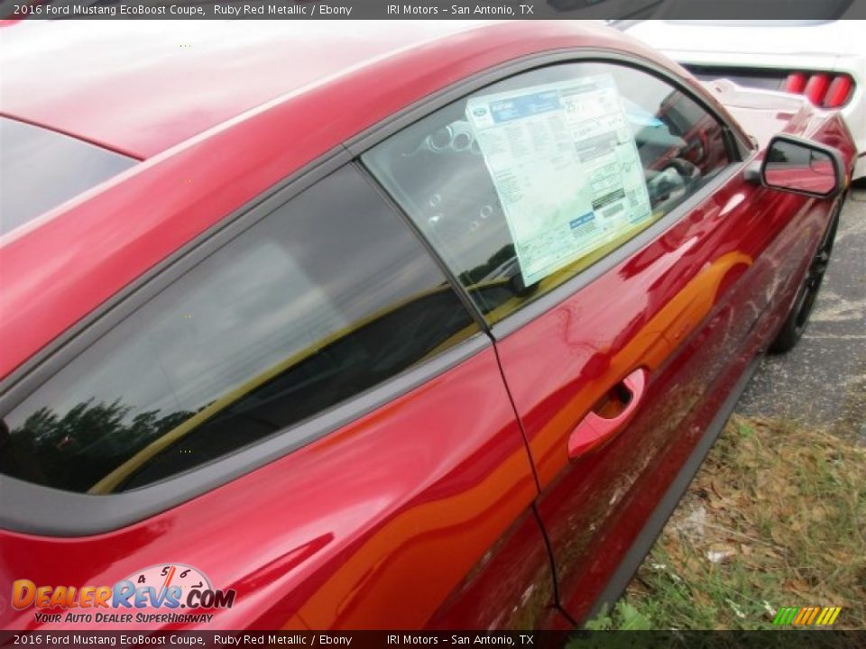 2016 Ford Mustang EcoBoost Coupe Ruby Red Metallic / Ebony Photo #5