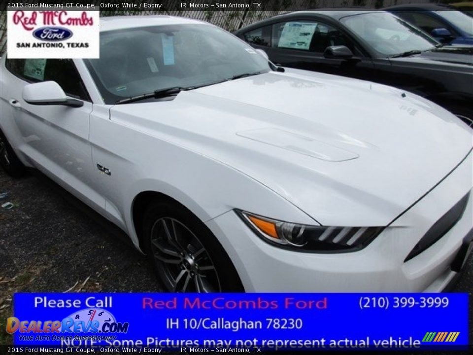 2016 Ford Mustang GT Coupe Oxford White / Ebony Photo #1
