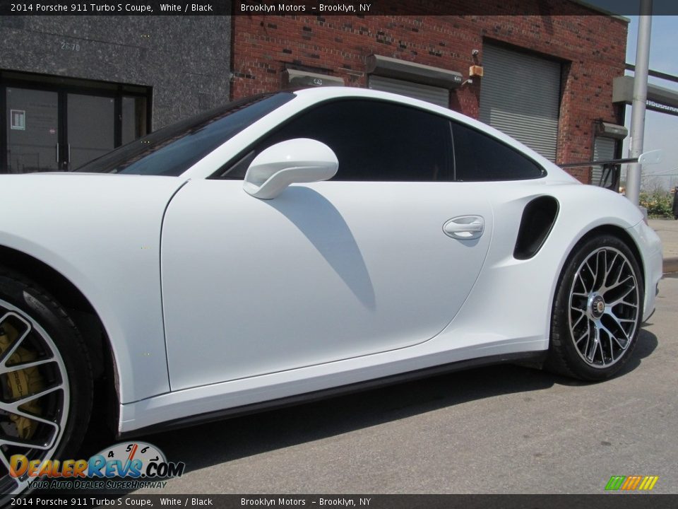 2014 Porsche 911 Turbo S Coupe White / Black Photo #14