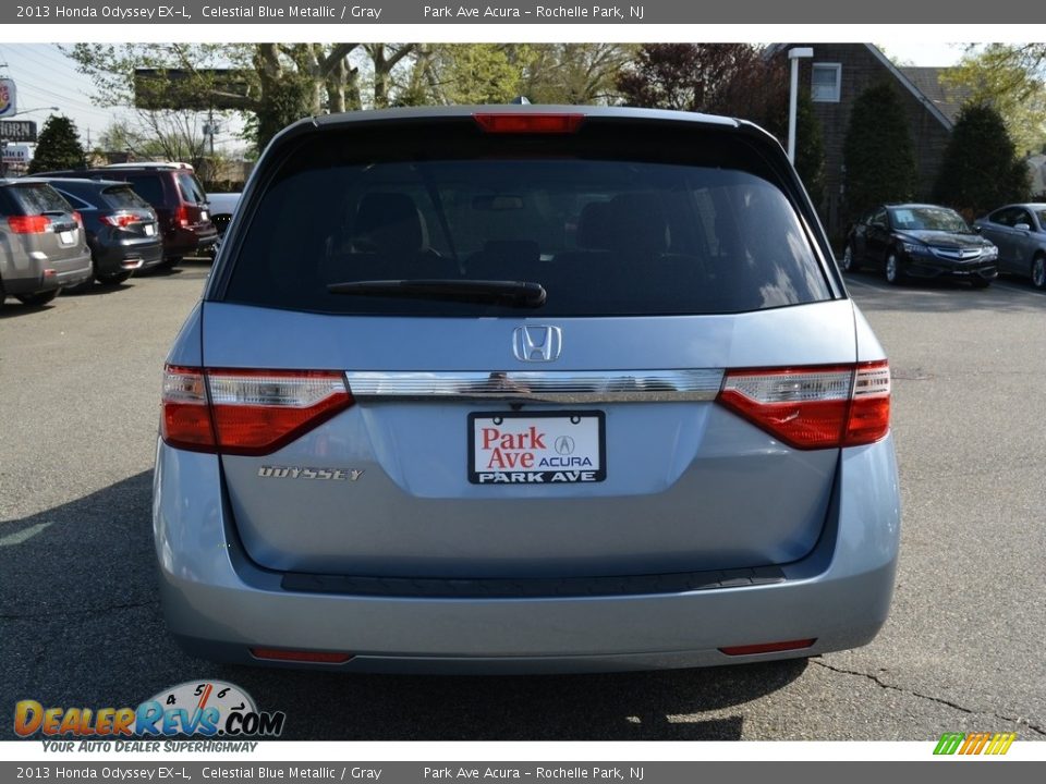 2013 Honda Odyssey EX-L Celestial Blue Metallic / Gray Photo #4