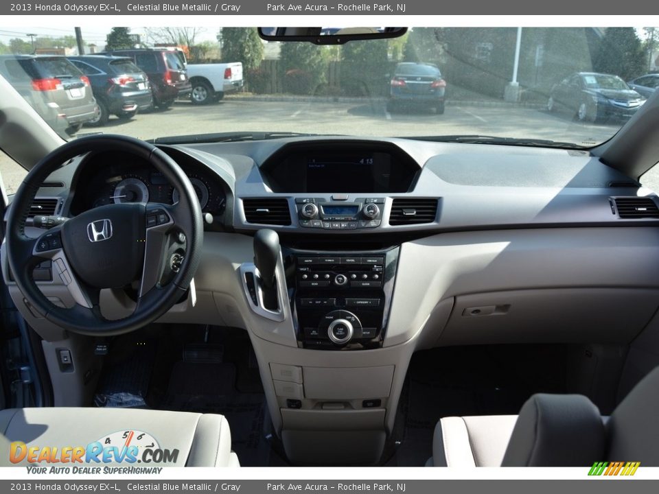 2013 Honda Odyssey EX-L Celestial Blue Metallic / Gray Photo #15