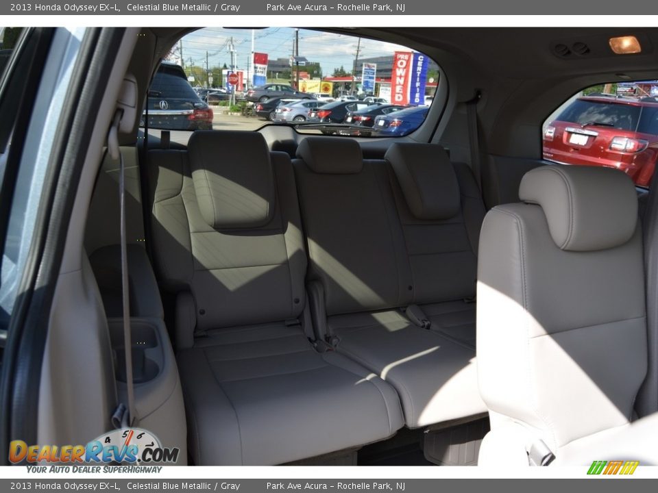 2013 Honda Odyssey EX-L Celestial Blue Metallic / Gray Photo #24